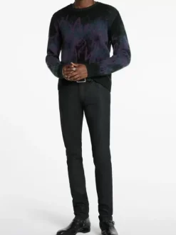 Tops>John Varvatos VINHETA CREWNECK SWEATER BLACK
