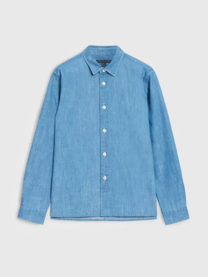 Tops>John Varvatos VINTON SHIRT DUSTEDBLUE
