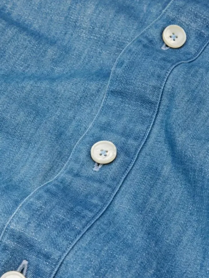Tops>John Varvatos VINTON SHIRT DUSTEDBLUE