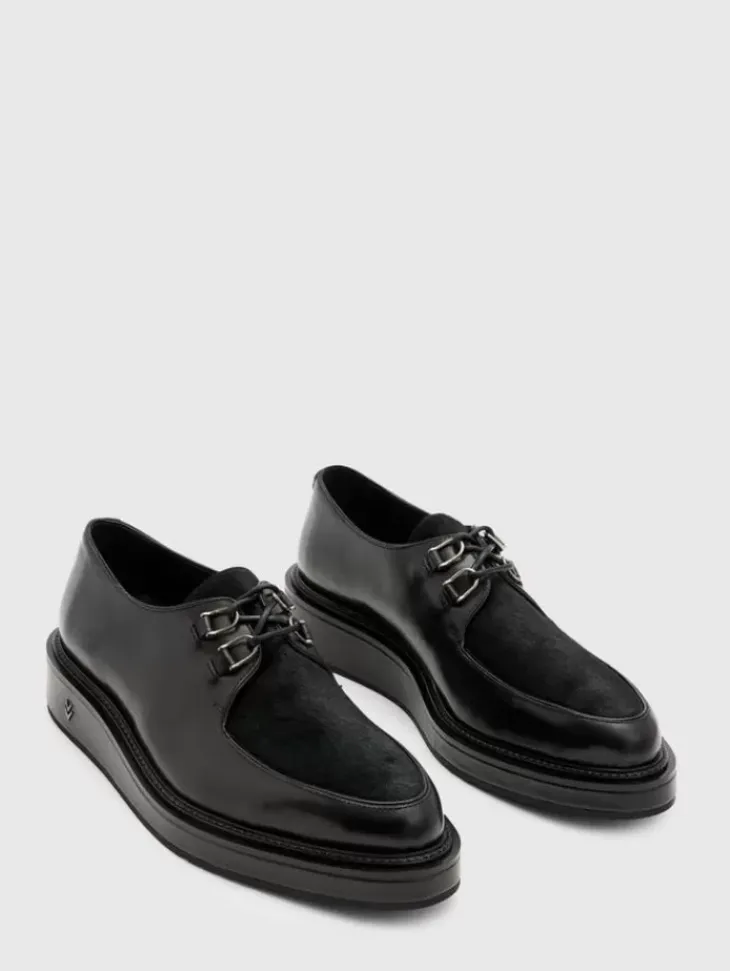 Dress Shoes & Loafers|Leather Shoes>John Varvatos VON CREEPER DERBY BLACK