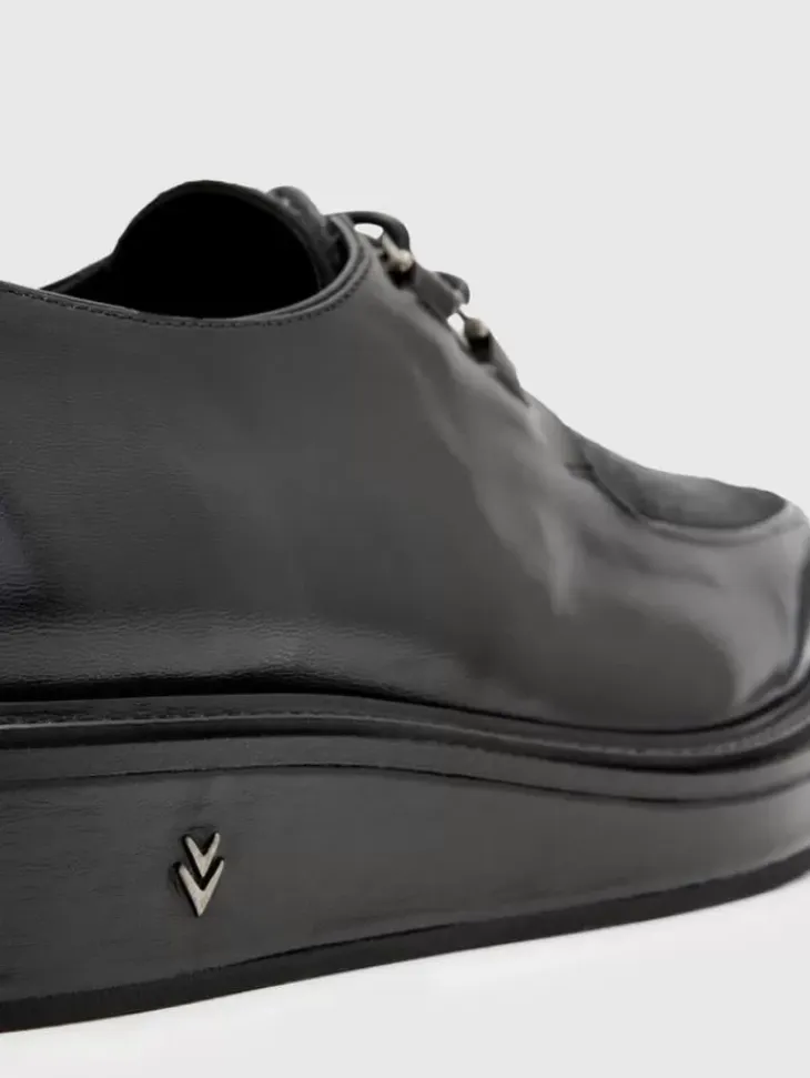 Dress Shoes & Loafers|Leather Shoes>John Varvatos VON CREEPER DERBY BLACK