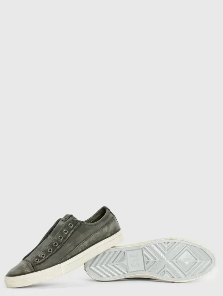 Sneakers>John Varvatos VULC LACELESS LOW TOP - CANVAS BLACK