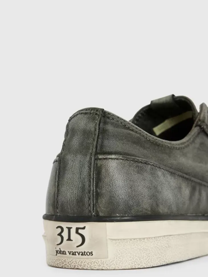 Sneakers>John Varvatos VULC LACELESS LOW TOP - CANVAS BLACK