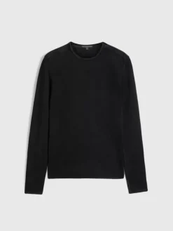 Sweaters>John Varvatos WALTER CREW NECK SWEATER BLACK