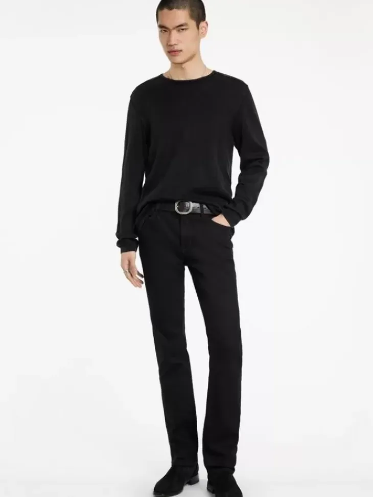 Sweaters>John Varvatos WALTER CREW NECK SWEATER BLACK