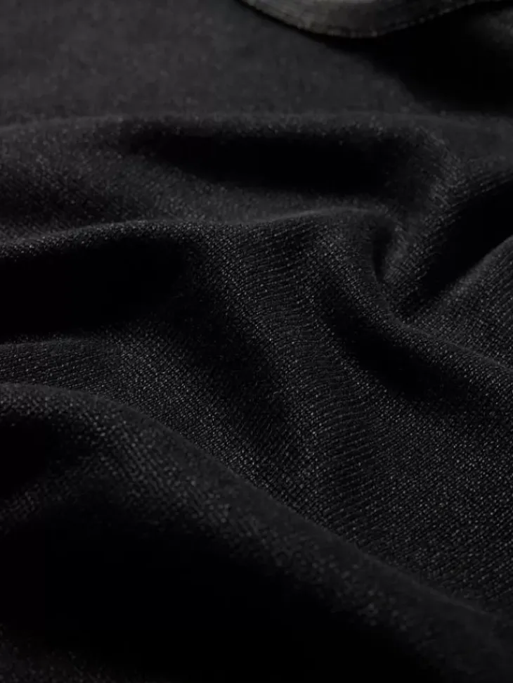 Sweaters>John Varvatos WALTER CREW NECK SWEATER BLACK