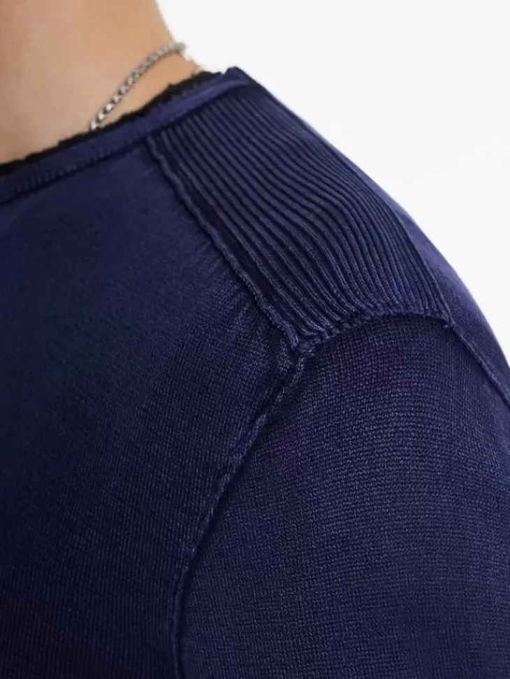 Sweaters>John Varvatos WALTER CREW NECK SWEATER DEEPBLUE