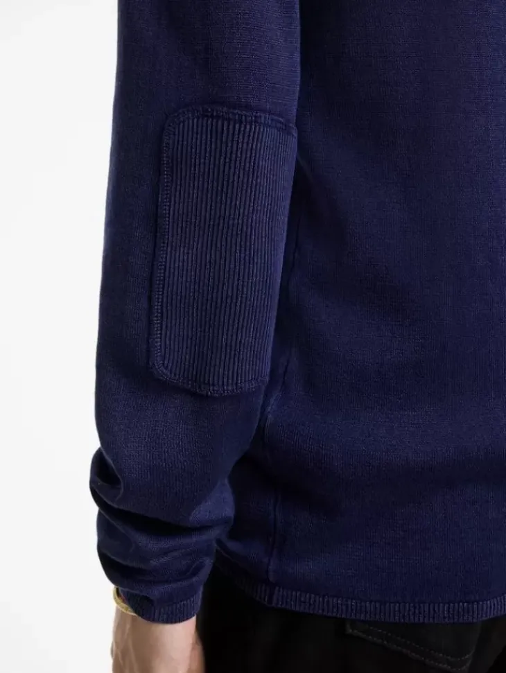 Sweaters>John Varvatos WALTER CREW NECK SWEATER DEEPBLUE