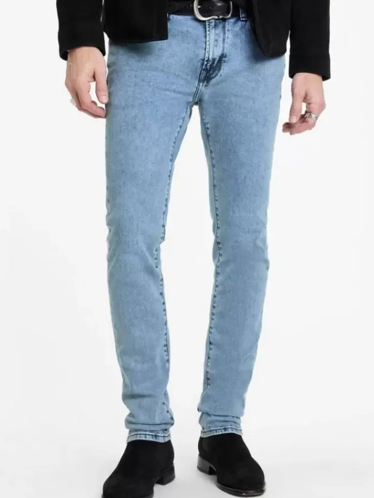 Jeans & Pants>John Varvatos WIGHT WASH JEAN CLOUD