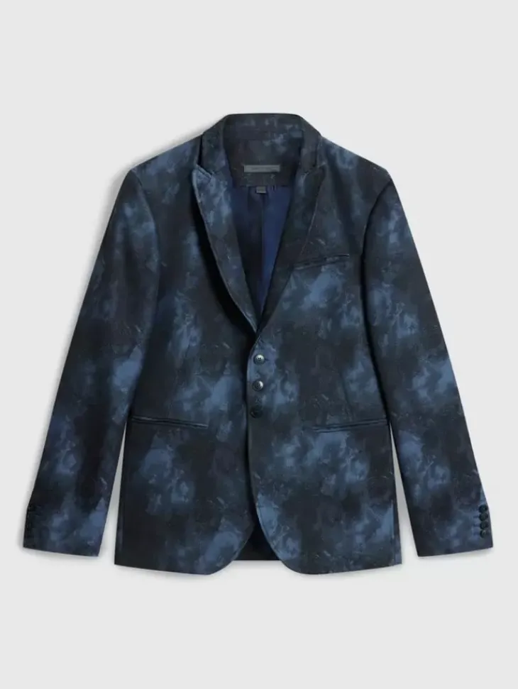 Leather & Outerwear|Tops>John Varvatos WOODWARD JACKET BLUESTONE