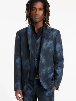 Leather & Outerwear|Tops>John Varvatos WOODWARD JACKET BLUESTONE