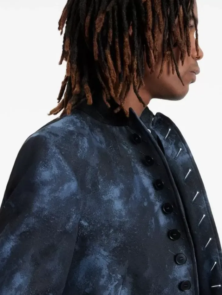 Leather & Outerwear|Tops>John Varvatos WOODWARD JACKET BLUESTONE