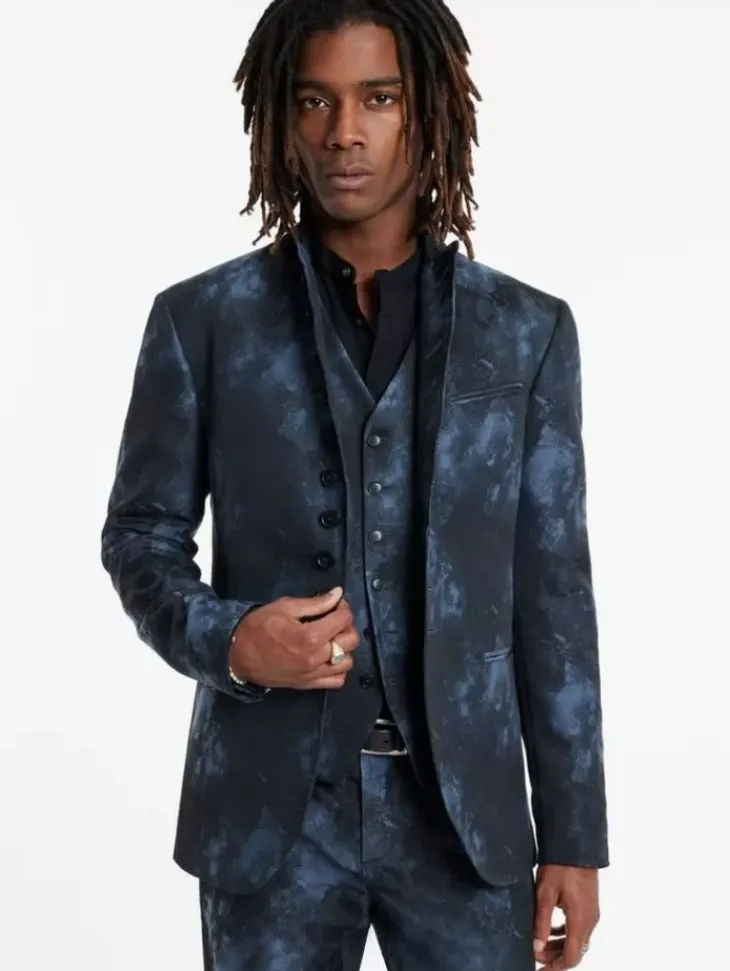Leather & Outerwear|Tops>John Varvatos WOODWARD JACKET BLUESTONE