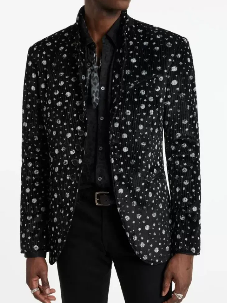 Leather & Outerwear|Tops>John Varvatos WOODWARD JACKET BLACK