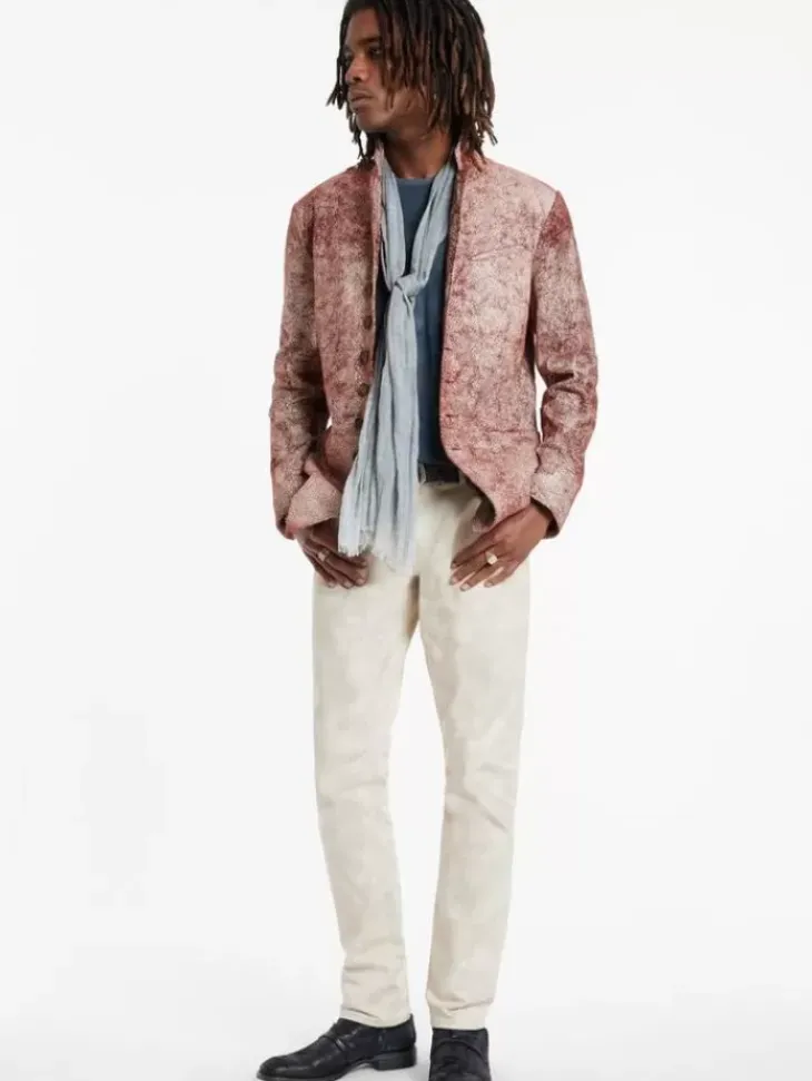 Leather & Outerwear|Tops>John Varvatos WOODWARD JACKET CRANBERRY