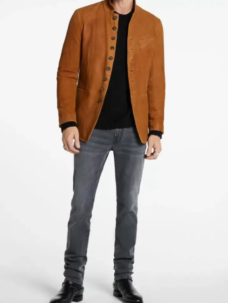 Leather & Outerwear|Tops>John Varvatos WOODWARD JACKET LTOCHRE