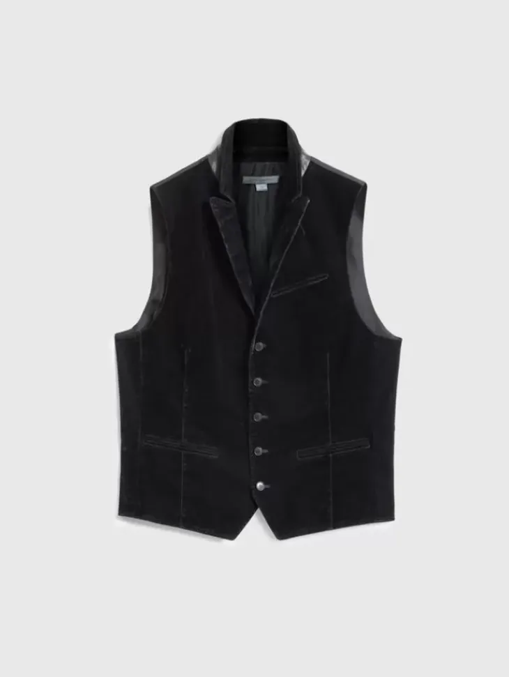 Suit Jackets>John Varvatos WOODWARD VEST BLACK