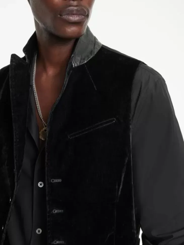 Suit Jackets>John Varvatos WOODWARD VEST BLACK