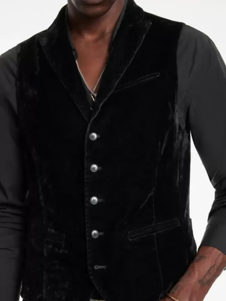 Suit Jackets>John Varvatos WOODWARD VEST BLACK