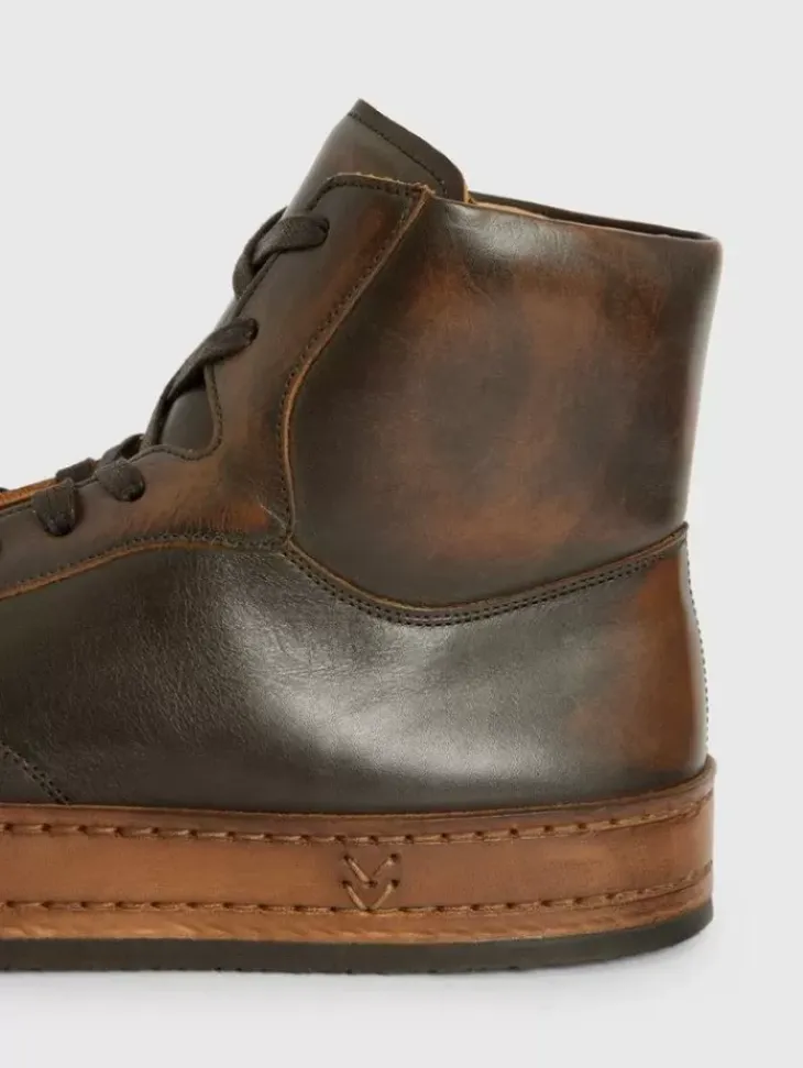 Shoes & Accessories>John Varvatos WOOSTER ARTISAN HIGH TOP WALNUT