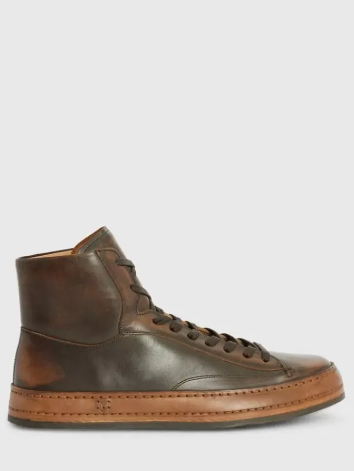 Shoes & Accessories>John Varvatos WOOSTER ARTISAN HIGH TOP WALNUT