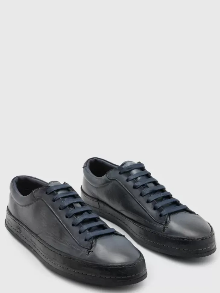 Shoes & Accessories>John Varvatos WOOSTER LOW TOP BLUESTONE