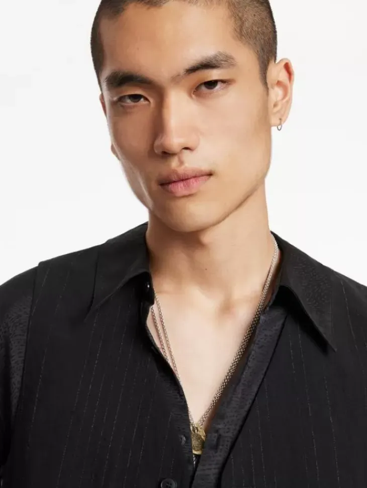 Leather & Outerwear|Tops>John Varvatos WOOSTER VEST BLACK