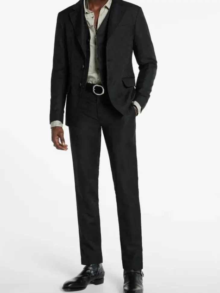 Leather & Outerwear|Tops>John Varvatos WOOSTER VEST BLACK