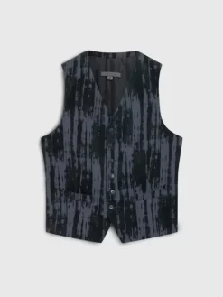 Leather & Outerwear|Tops>John Varvatos WOOSTER VEST THISTLE