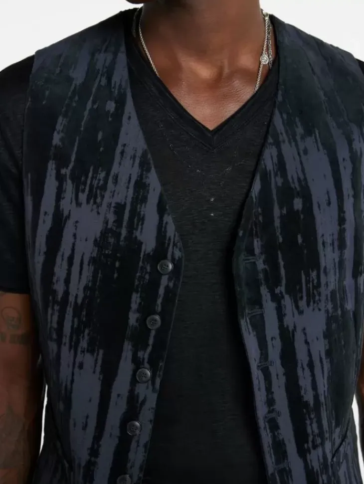 Leather & Outerwear|Tops>John Varvatos WOOSTER VEST THISTLE