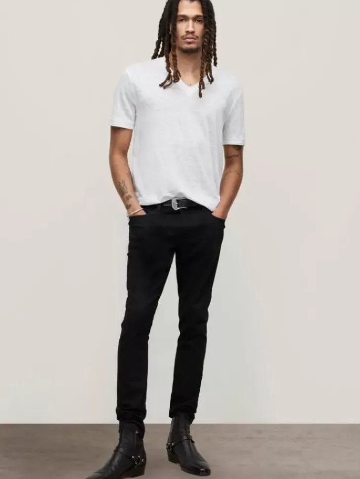 T-Shirts>John Varvatos WOOSTER V-NECK WHITE