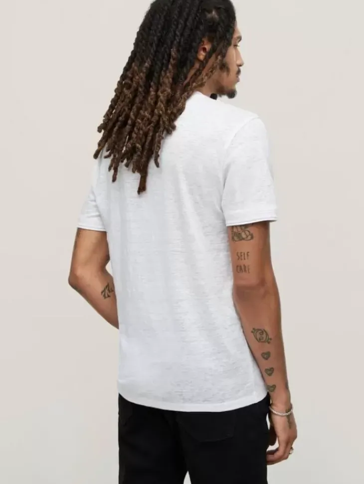 T-Shirts>John Varvatos WOOSTER V-NECK WHITE